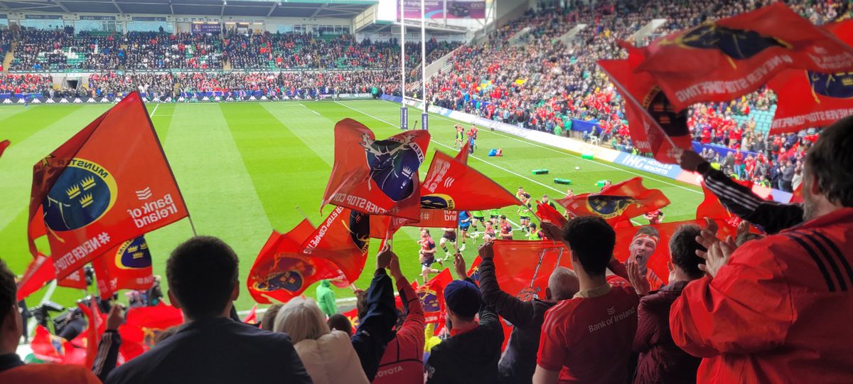 A lot of Munster red inside Franklin's Gardens this afternoon.