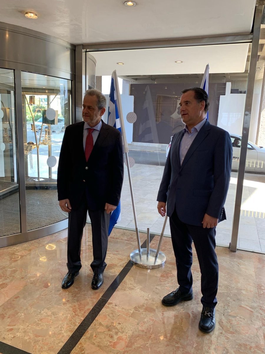 Welcome to 🇮🇱, Health Minister @AdonisGeorgiadi! 🇬🇷 Min. Georgiadis signs tomorrow a Memorandum of Understanding on cooperation btw Greece & Israel w/ his 🇮🇱 counterpart @BussoUriel. @YpYgGR @IsraelMOH @GreeceMFA