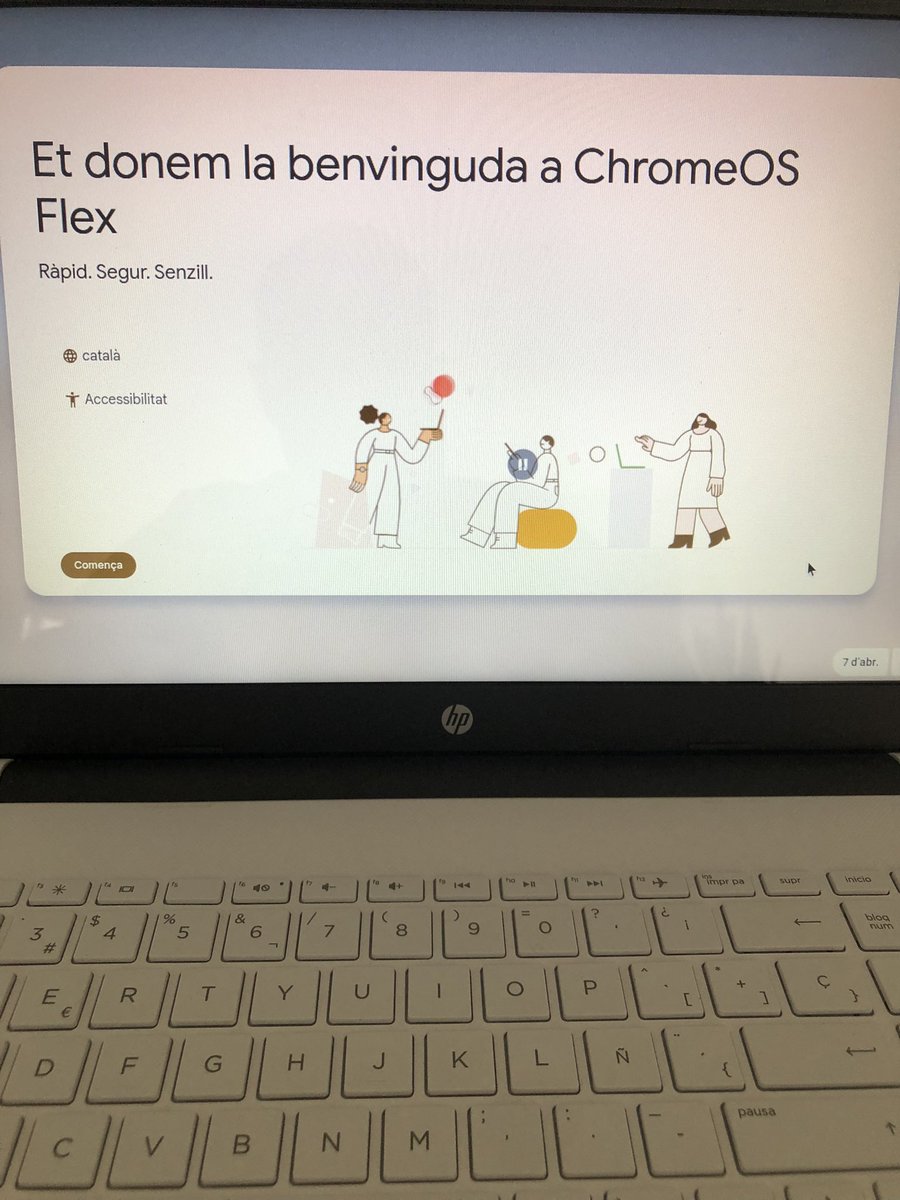 profferran's tweet image. Posant en pràctica aprenentatges de la #Collaclic2024 en 0’… Portàtil “vell” a Chromebook 👌🏻🔝 @GEGSpain #ChromeOSFlex