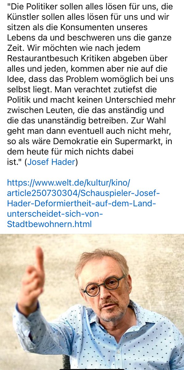 „… als wäre Demokratie ein Supermarkt“
