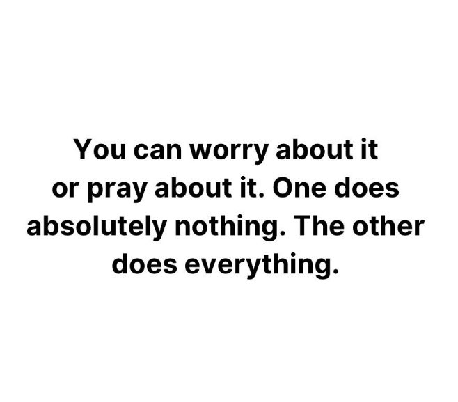 Replace your worry with worship! 🙏