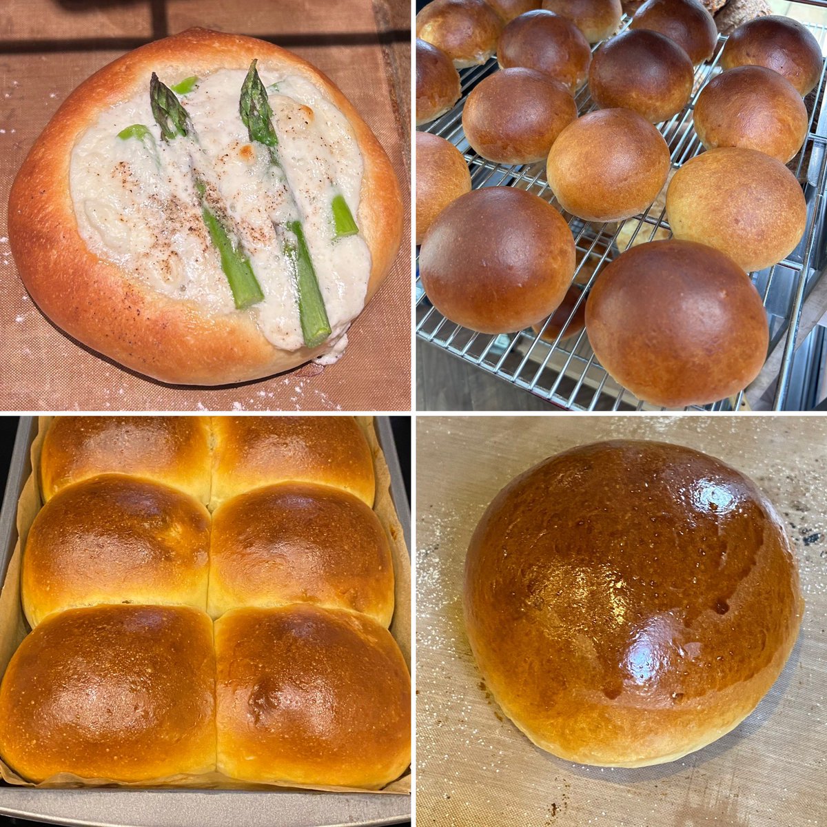 DaintyMonkey's tweet image. Specials:
UK Asparagus &amp;amp; Goat’s Cheese Bun
Burger Buns
Batch Baked Dinner Rolls
#edinburghbutterco #microbakery #edinburghfood #trinityedinburgh
