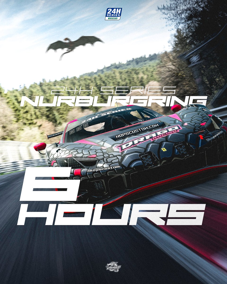 Another day, another race! Ready to hit the track and give it our all! Aaron & Vlad will try to extend the lead in the championship before the final round of the 24h Series Esports! 🔴 Youtube & Twitch 'Drago Racing' ⏰ 15:45