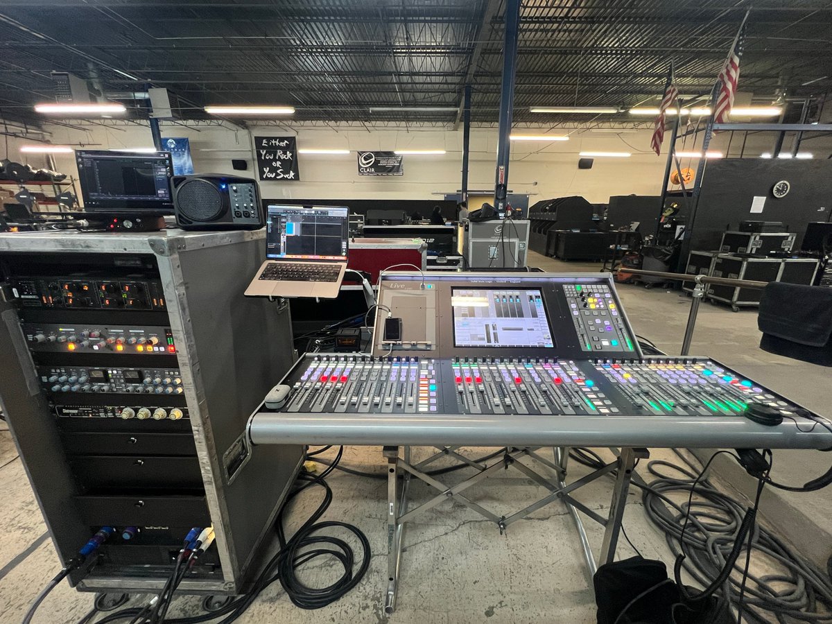 Prep and action shots of Wayne ‘Rabbit’ Sargeant and his SSL Live L200 Plus console driving FOH for Calvin Harris at Ultra Festival, Miami. Shouts to the B+ and Fusion in the rack, and of course Rabbit on the dials. 👊 SSL Live at NAB show 2024: bit.ly/SSLNAB2024