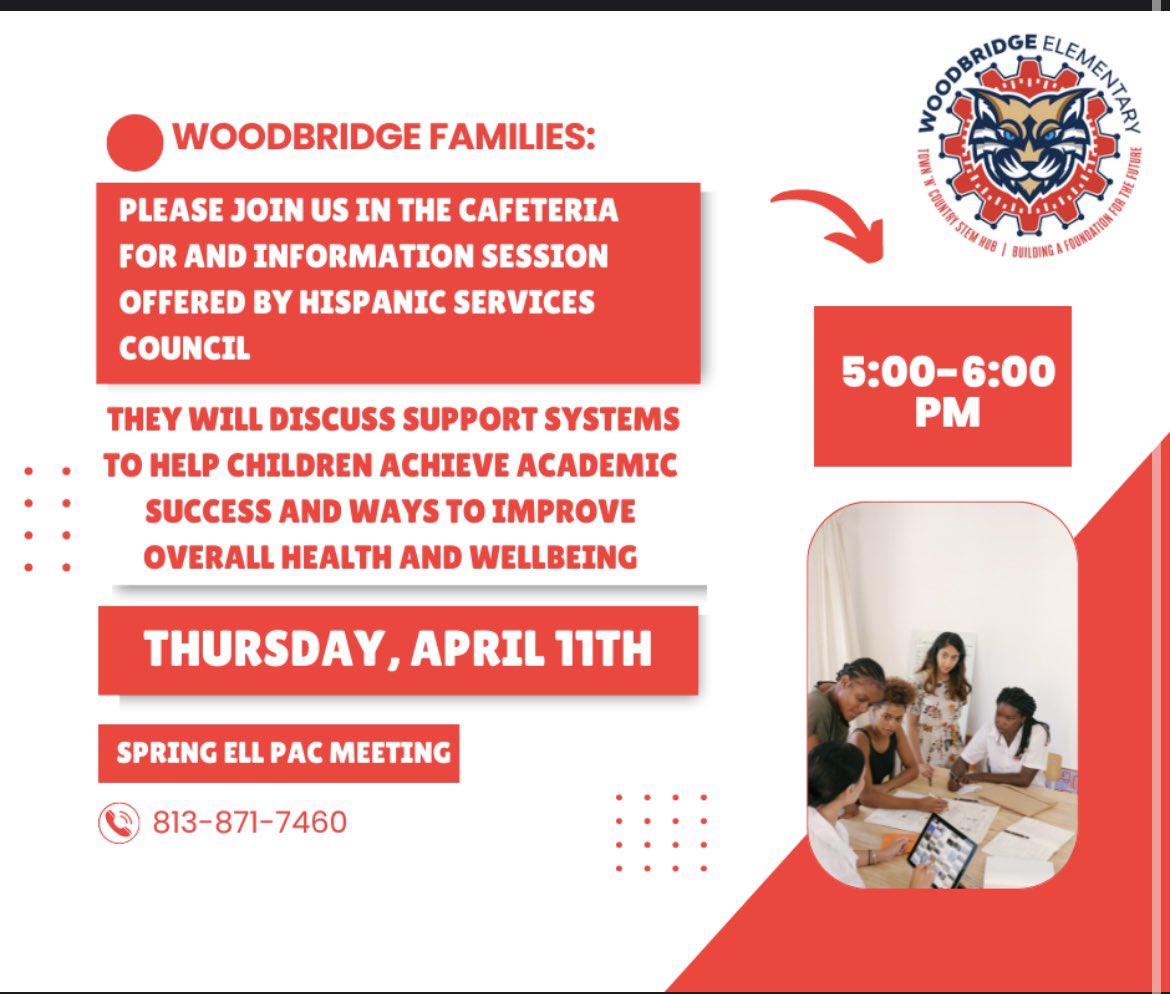 Woodbridge families! Mark your calendars for this Thursday, April 11th! #WeBelieve @HillsboroughSch