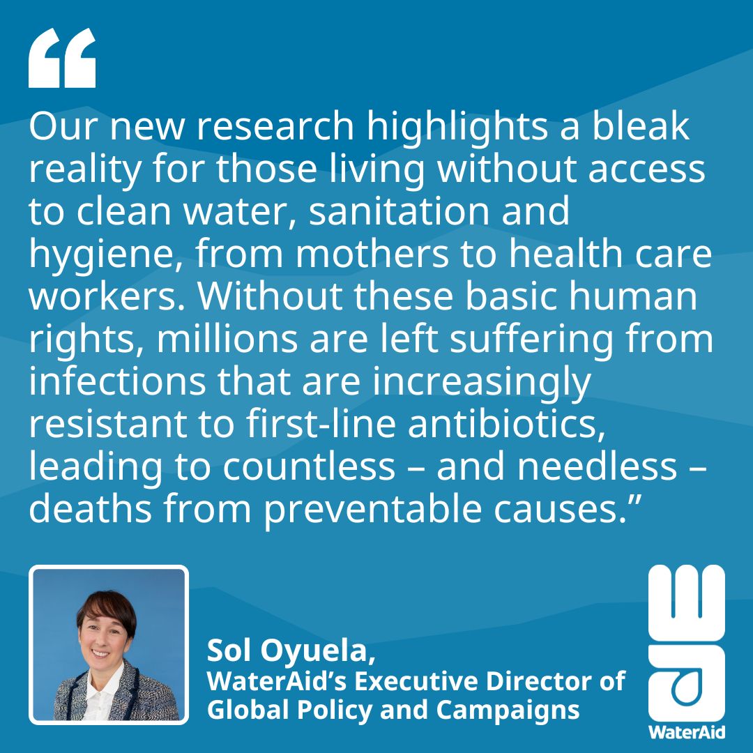 'Without these basic human rights, millions are left suffering from infections that are increasingly resistant to first-line antibiotics..' Our Executive Director of Global Policy and Campaigns @soloyuela outlines why more should be invested in water, sanitation and hygiene.