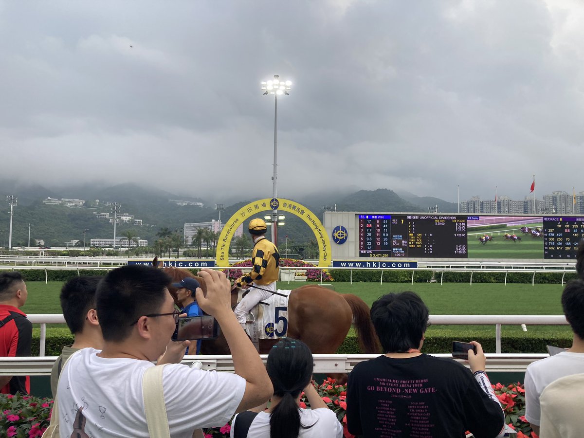 Collaboration of #ウマ娘 and #HongKongJockeyClub at Sha Tin Racecourse