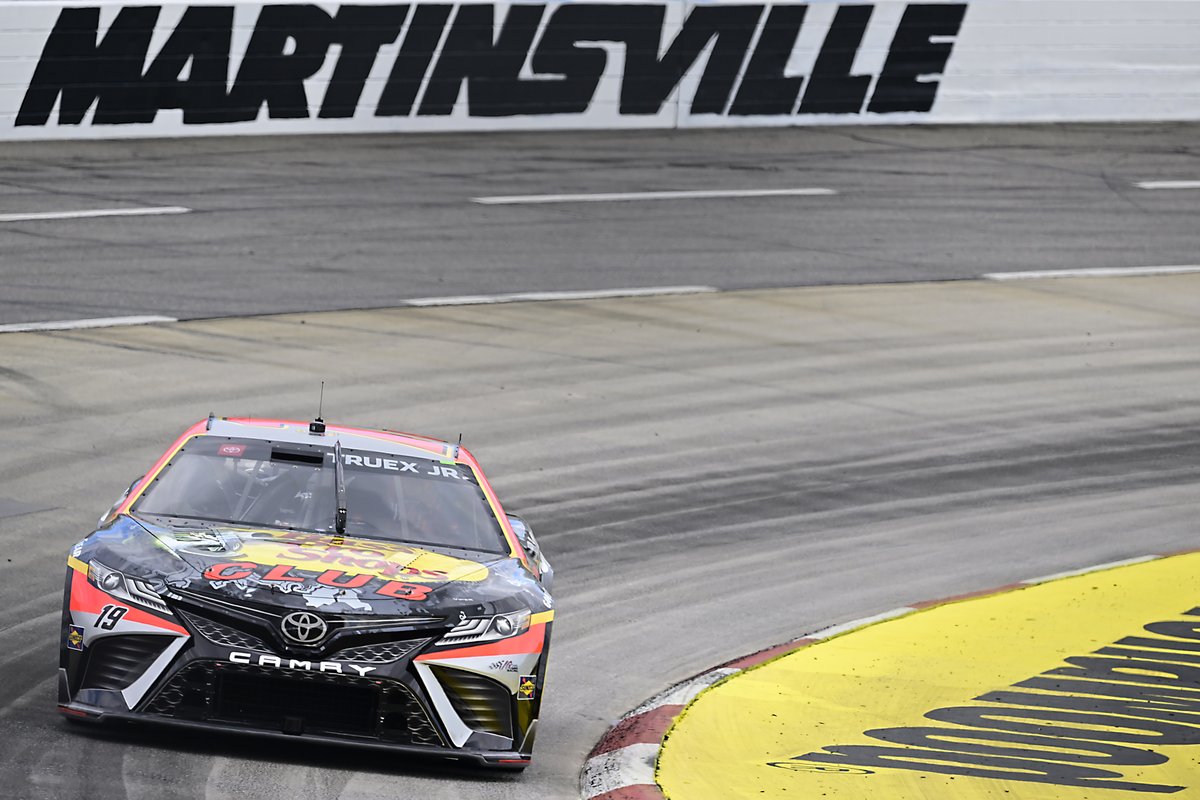 Could there be a more fitting race for @MartinTruex_Jr and the #19 Toyota than the #CookOut400 at @MartinsvilleSwy!? 😁 #ResersRacing The action starts at 3 PM ET so get to your lucky seat, load up a plate, and buckle up. This one is his. 🏁