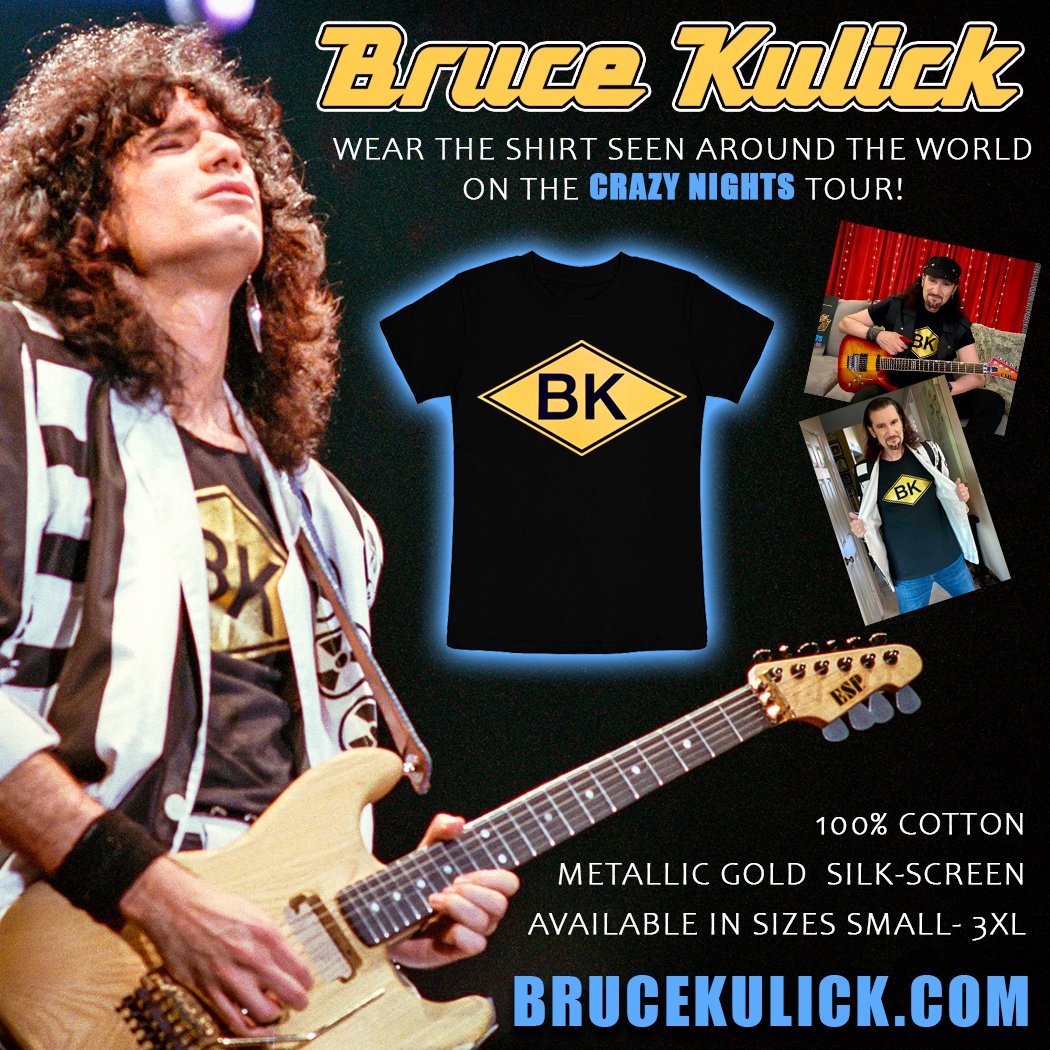 Crazy Nights is a part of the soundtrack of our lives. Celebrate this era with my Diamond T-Shirt! Available only from my website... brucekulick.com/product/bk-dia…