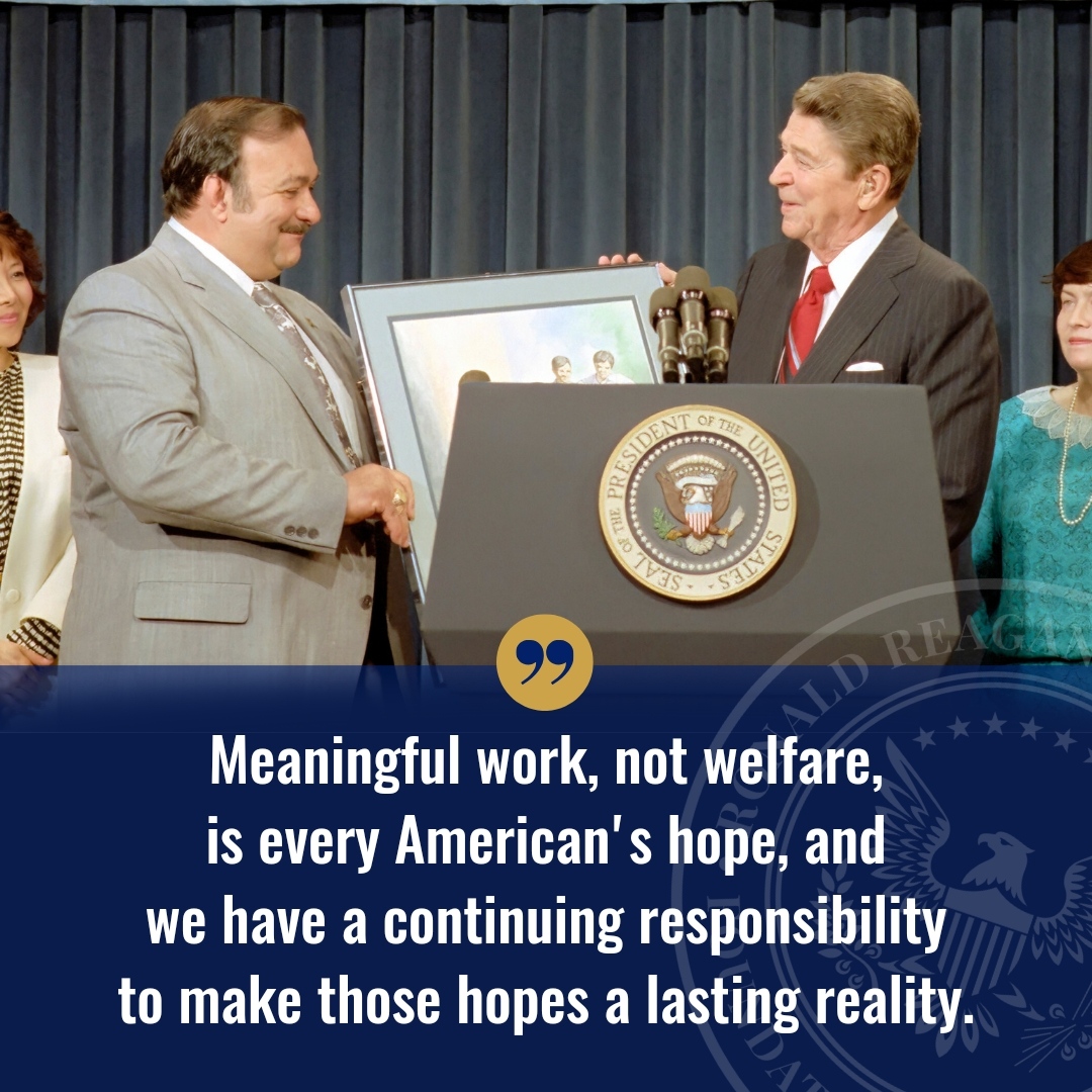 President Reagan believed in preserving the American dream for all citizens, ensuring opportunity and prosperity for generations to come. #AmericanDream #OpportunityForAll #PreservingProsperity #RonaldReagan