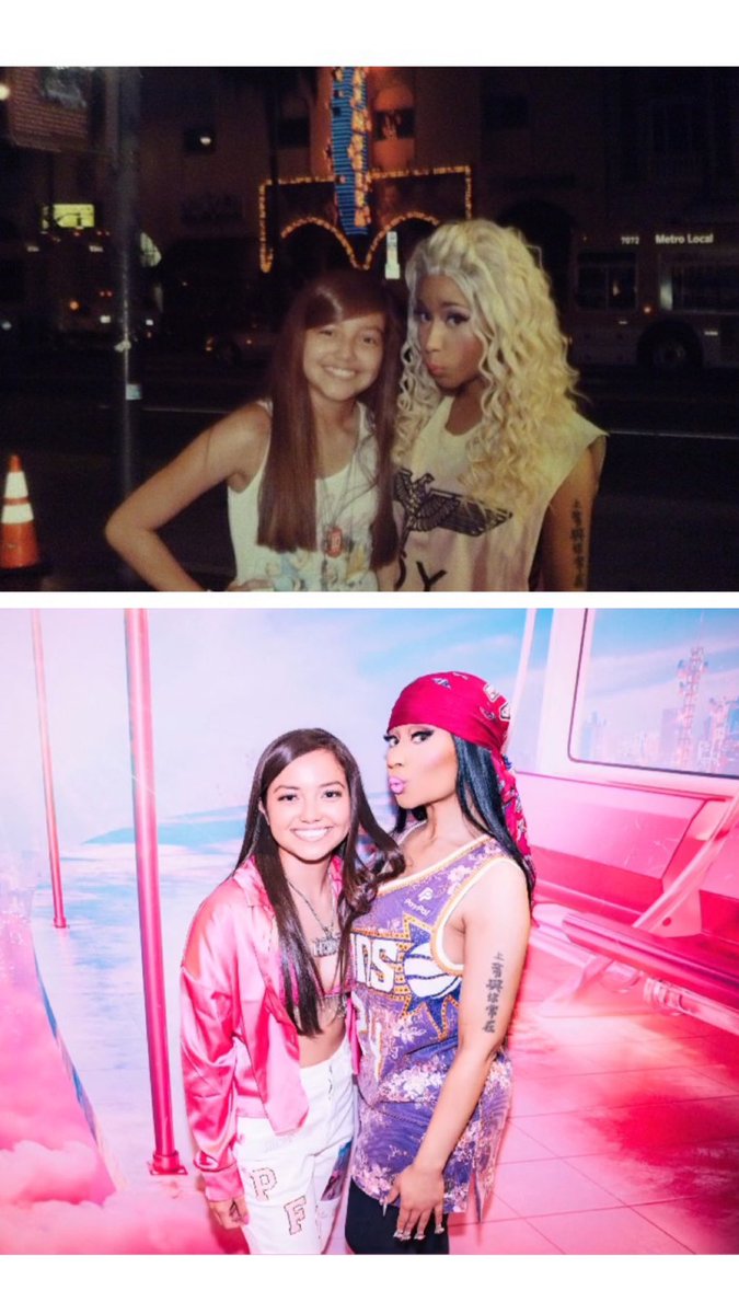 andreaminajj1's tweet image. Just realized this was my 1st edit ever of us, I really manifested this 😭 12 years later = same pose, same love, & energy for this woman 🥹🩷🫶🏽 I love u @NICKIMINAJ