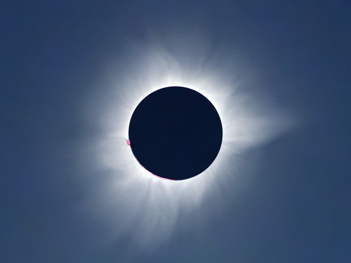 The solar eclipse is almost here!

Here's a reminder of key timings for Kingston!
- The Moon makes first contact with the Sun at 2:09 pm
- Totality lasts 3 minutes and 4 seconds, starting at 3:22 pm
- Totality ends at 3:25 pm
- The Moon makes last contact with the Sun at 4:34 pm