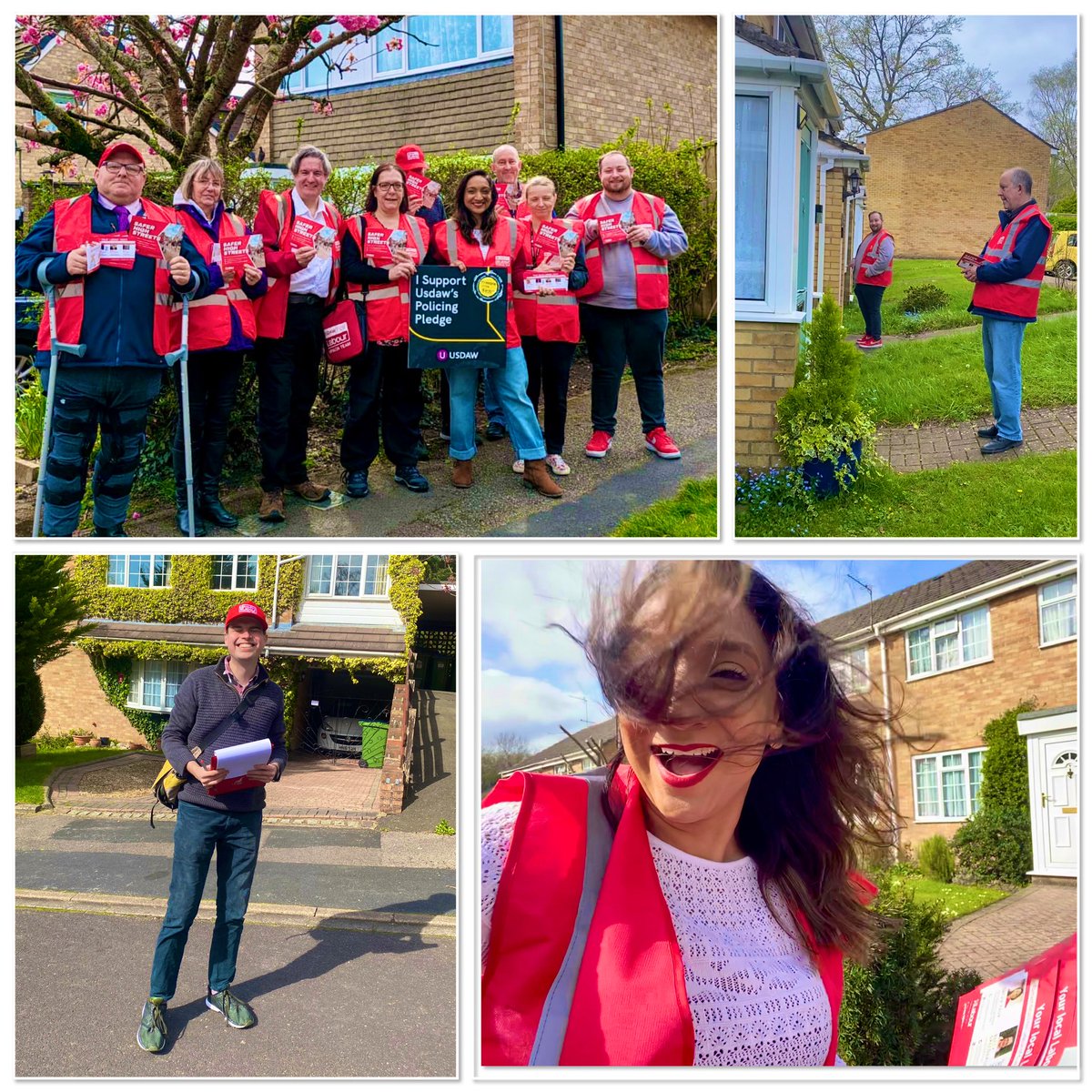 A windy weekend in Southampton… whatever you did, hope you were flying high like my hair! 💁🏽‍♀️ Huge thanks to everyone, especially @UsdawUnion members, who came to support our campaign in Coxford. #VoteLabour 🌹🌹