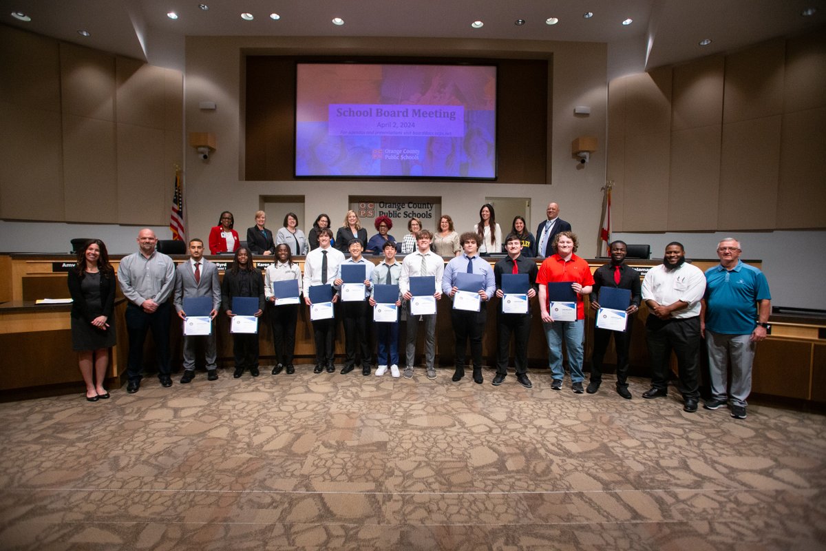 Congratulations to the Academic State Champs from Olympia High School that were recognized at the School Board Meeting on April 2, 2024! <a href="/JMartinez_OCPS/">Jose T. Martinez</a> <a href="/OHSSportsTeams/">Olympia HS Athletics</a> <a href="/Olympia_OCPS/">OlympiaHighSchool</a>