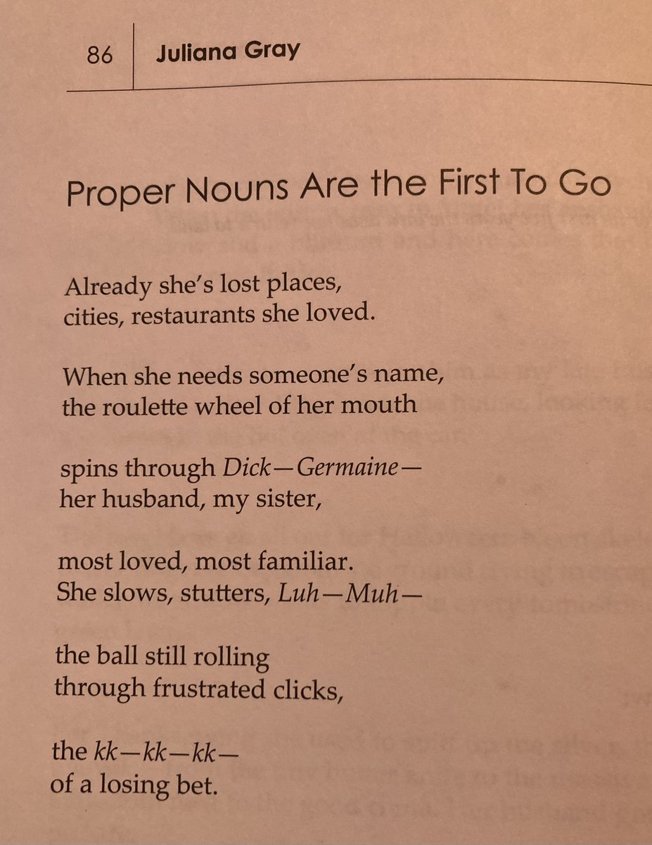 When my mother developed Alzheimer’s, one of her earliest symptoms was aphasia that made it very difficult for her to communicate. I’m grateful to @AliumJournal for including this poem in their new print issue.