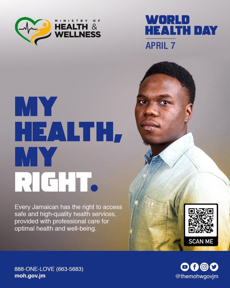 #WorldHealthDay Every Jamaican deserves quality healthcare for their well-being.