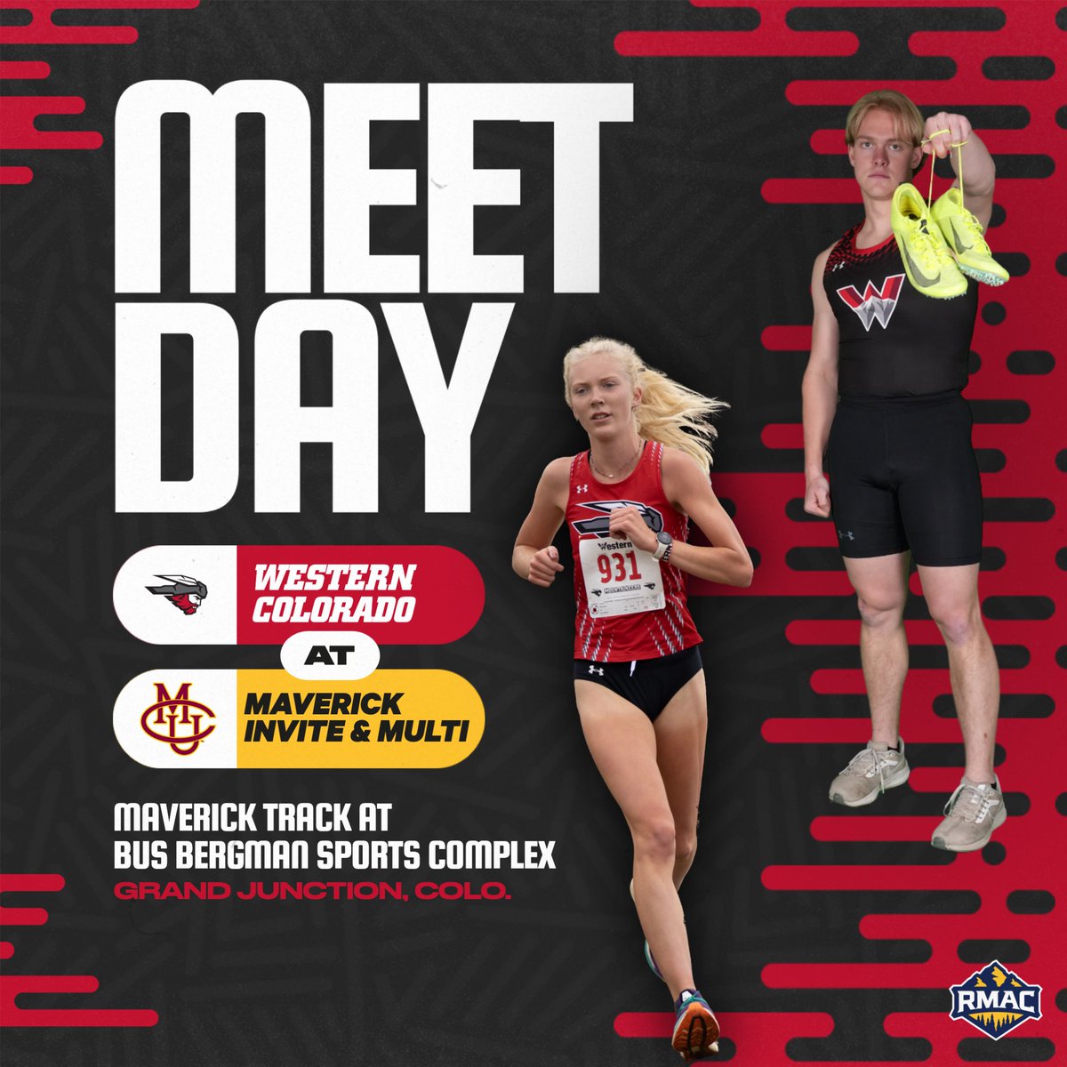 T&F opens its competition at the 2-day Mav Invite with Sunday's schedule. Keep up with live results using the link at gomountaineers.com/TF2324sked @WesternTrack @RMAC_SPORTS #ExcellenceElevated #7723ft