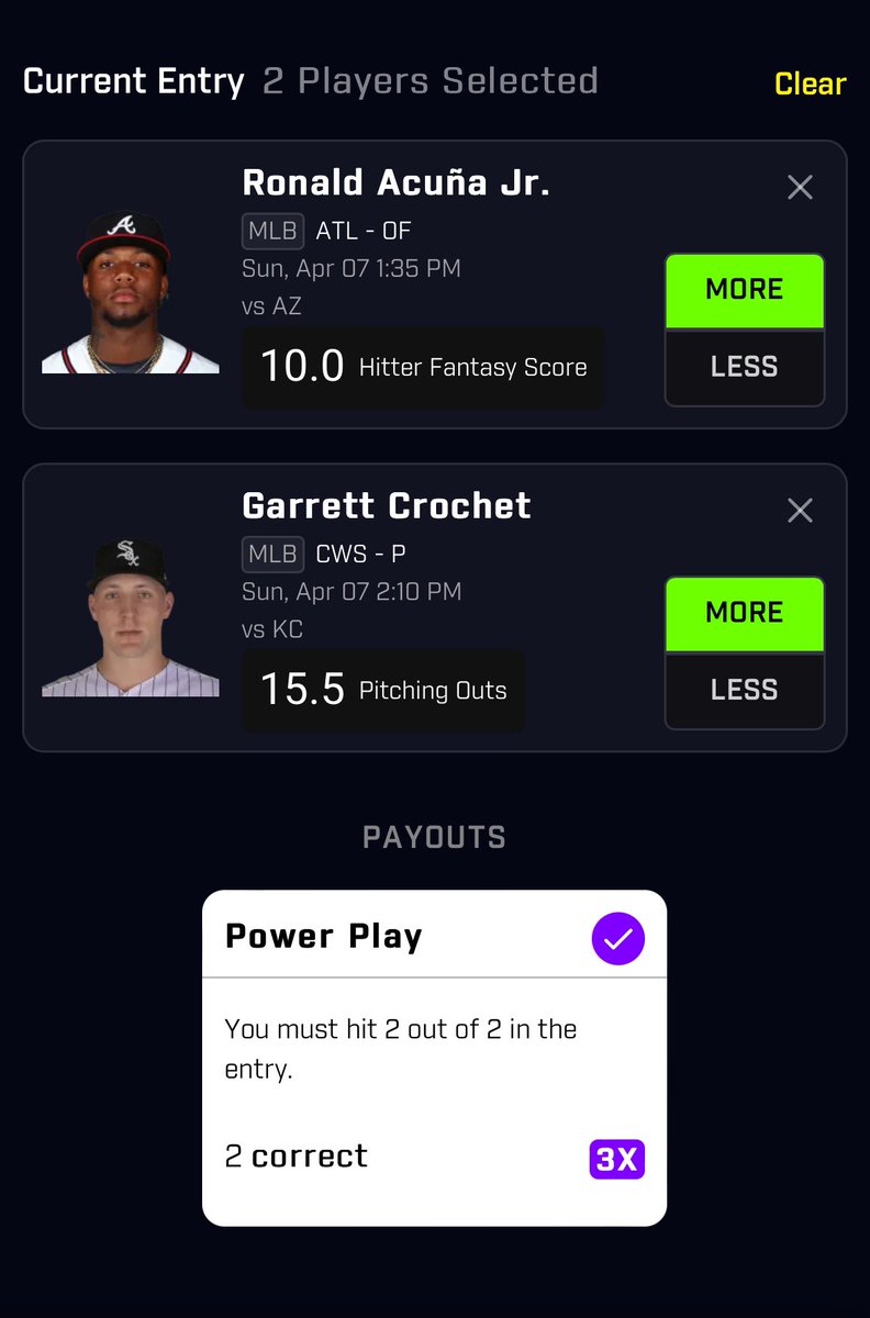 ProfitParlor's tweet photo. FREE PRIZEPICKS PLAY (2-1) 

TRIPLE YOUR MONEY WITH NO SWEAT 🥱🥱🥱

#freepicks #parlay #prizepicks #playerprops #playerproppicks https://t.co/P3srfywctm