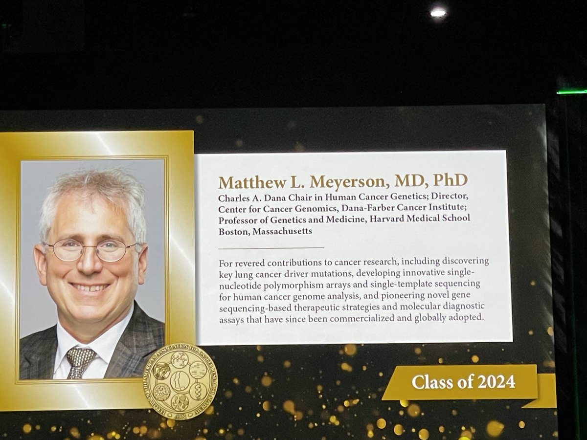 Congratulations to my former Broadie and DFCI colleagues for their induction as 2024 ⁦@AACR⁩ Fellows #AACR24 ⁦@broadinstitute⁩ ⁦@DanaFarber⁩ . Well deserved.