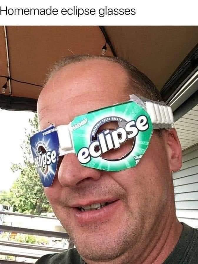 I think I’m ready for the Eclipse. Got my glasses. I’m set. How bout you?