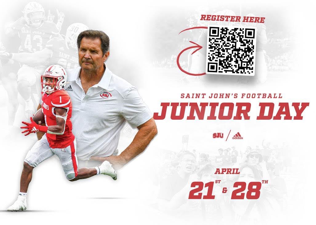 Thanks for the Jr day invite! @SJUFBCoachDumo @EV_Football @1Eastview1