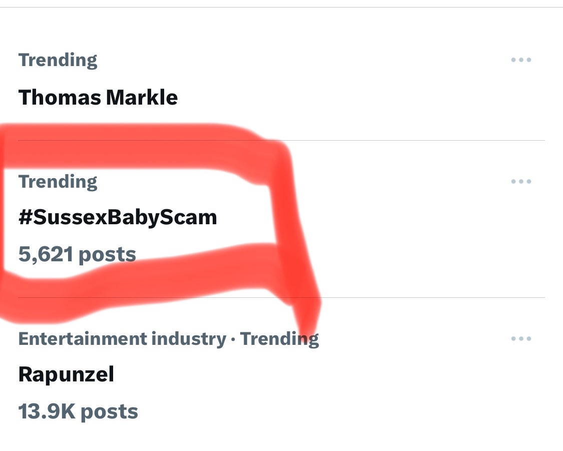 Oh sh*t… never seen this HT with more than ~1,500 likes. Is the Sussex reckoning finally kicking into high-gear? #SussexBabyScam #MeghanMarkIe #MeghanMarkleAmericanPsycho #MeghanMarkleEXPOSED #MeghanMarkleIsAConArtist