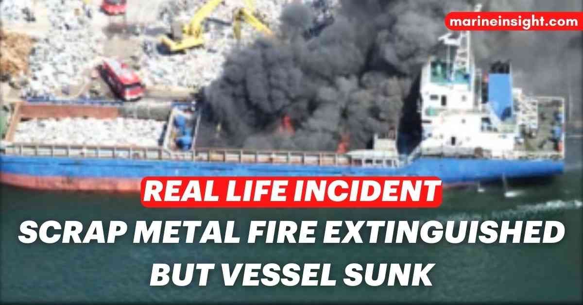 MarineInsight's tweet photo. Real-Life Incident: Scrap Metal Fire Extinguished But Vessel Sunk
Check out this article 👉 https://t.co/dTgCy7E2r4
#ScrapMetalFire #VesselSinking #Shipping #Maritime #MarineInsight #Merchantnavy #Merchantmarine #MerchantnavyShips https://t.co/txKBR8u27l