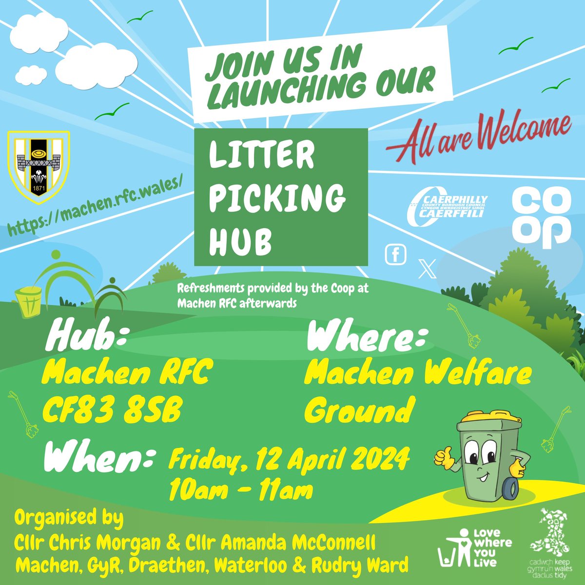 ♻️ This Friday…. #AllWelcome
@CaerphillyKWT @machen_rfc @Cherrie_Coop