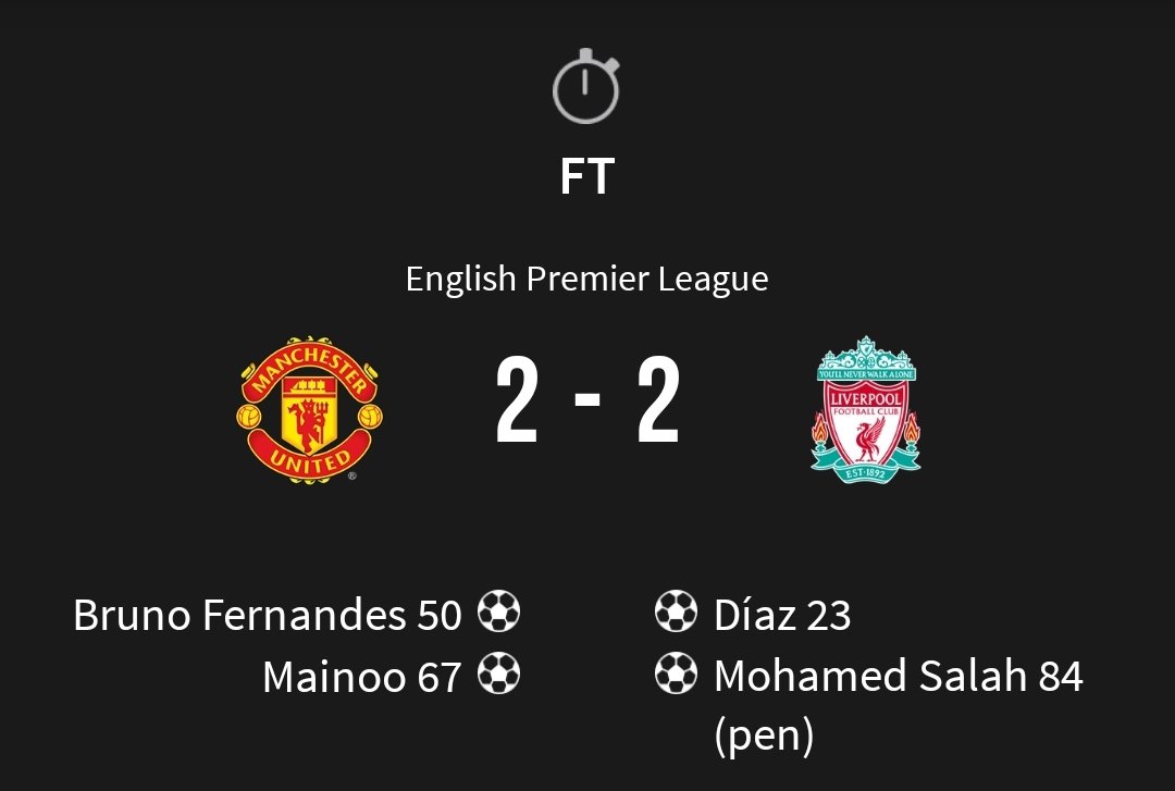 แบ่งแต้มกันไป #MUFC #RedArmyFc #MUNLIV