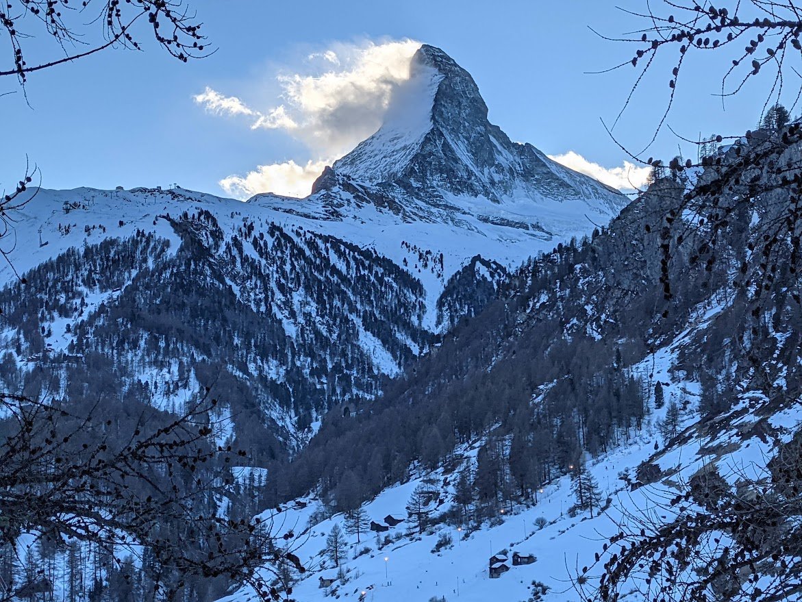 How'd you like to stay here in Zermatt, Switzerland?

Looking up towards the Matterhorn: