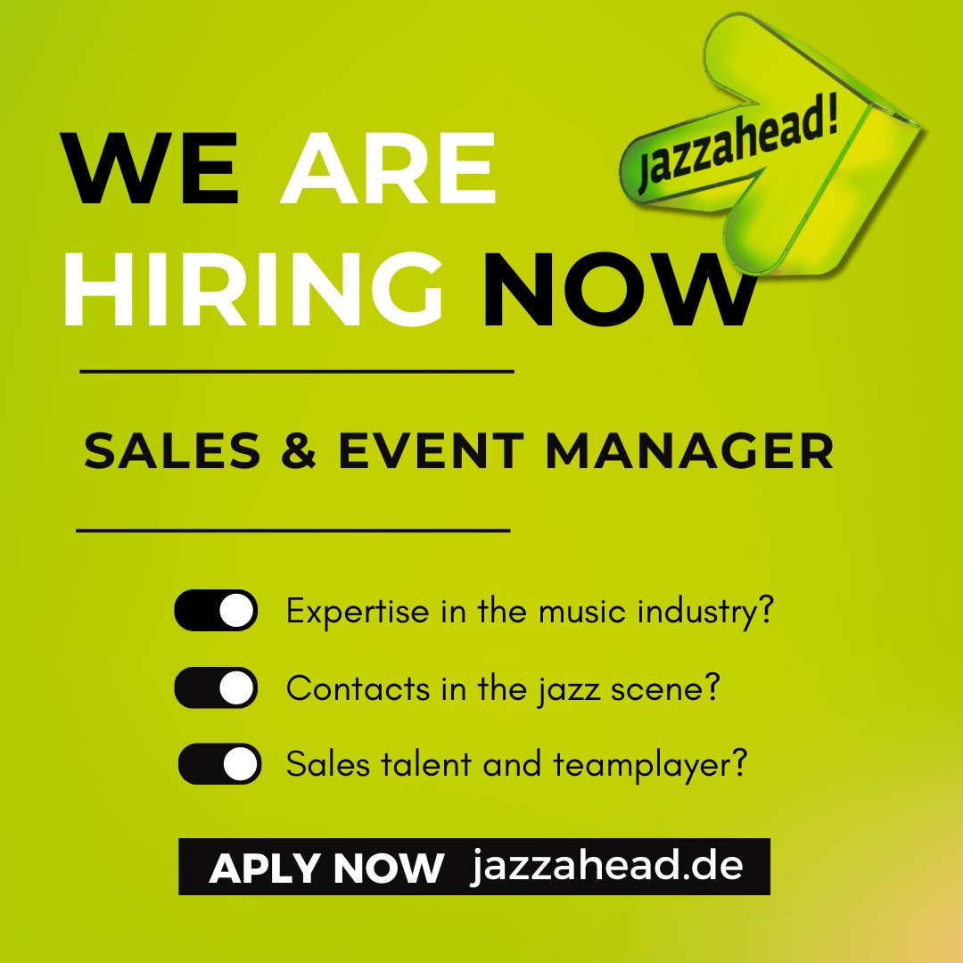 🎷 You are looking for a new job? 👉 For our team we are looking for an Event & Sales Manager. 📪 Interested? Then click the link and apply now. t.ly/mg4hS