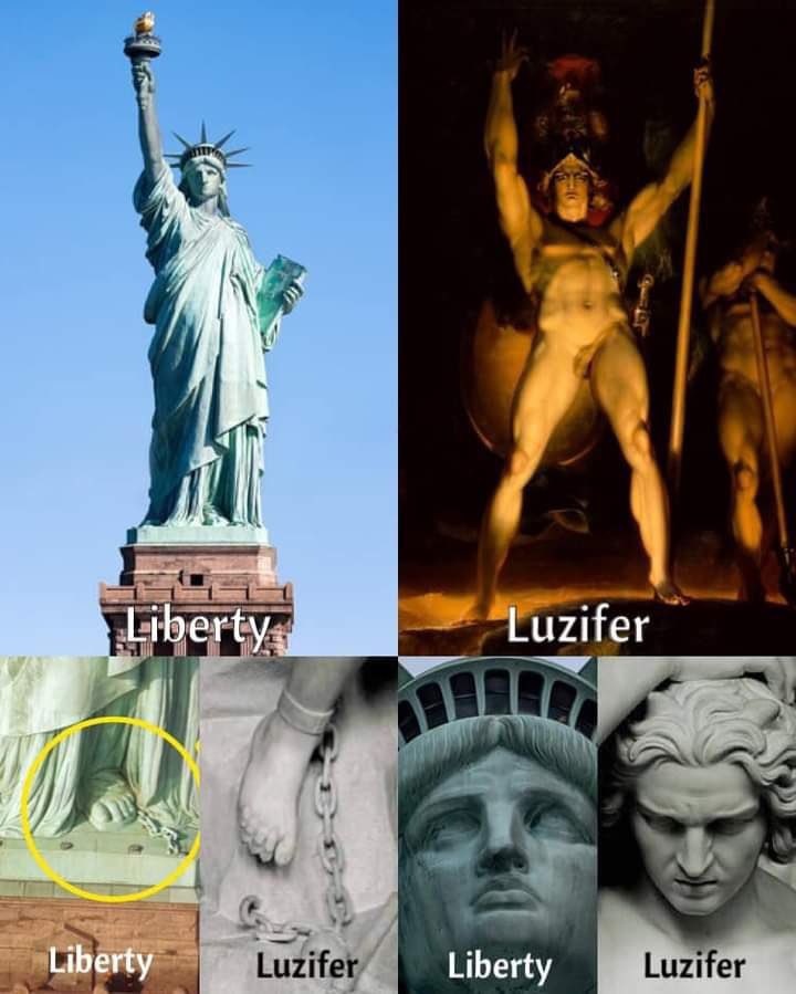 The thing about making America great again, is that you’d have to be certain it was great to begin with. Could the beloved Statue of Lady Liberty be nothing more than Satan in Drag? Why is the Statue of Lucif I mean Liberty on water? Why is it CHAINED ? And why is it called…