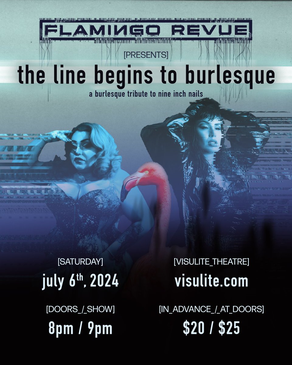 ANNOUNCING 7/6 The Flamingo Revue Presents: The Line Begins to Burlesque at the @VisuliteTheatre! ON SALE NOW 👇 visulite.com/shows/details/…