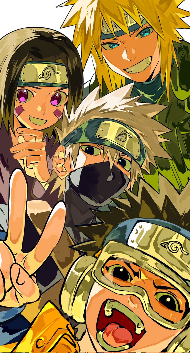 摸鱼！#NARUTO #Obito #kakashi #minato #rin