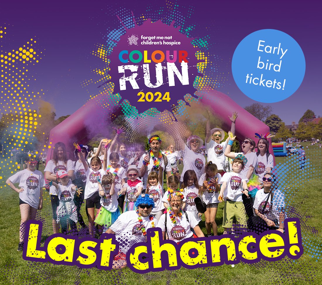 📣 LAST CHANCE 📣 Save money by grabbing your ticket now and secure your spot at the most colourful event of the year. Get your ticket: eventbrite.co.uk/e/colour-run-2…