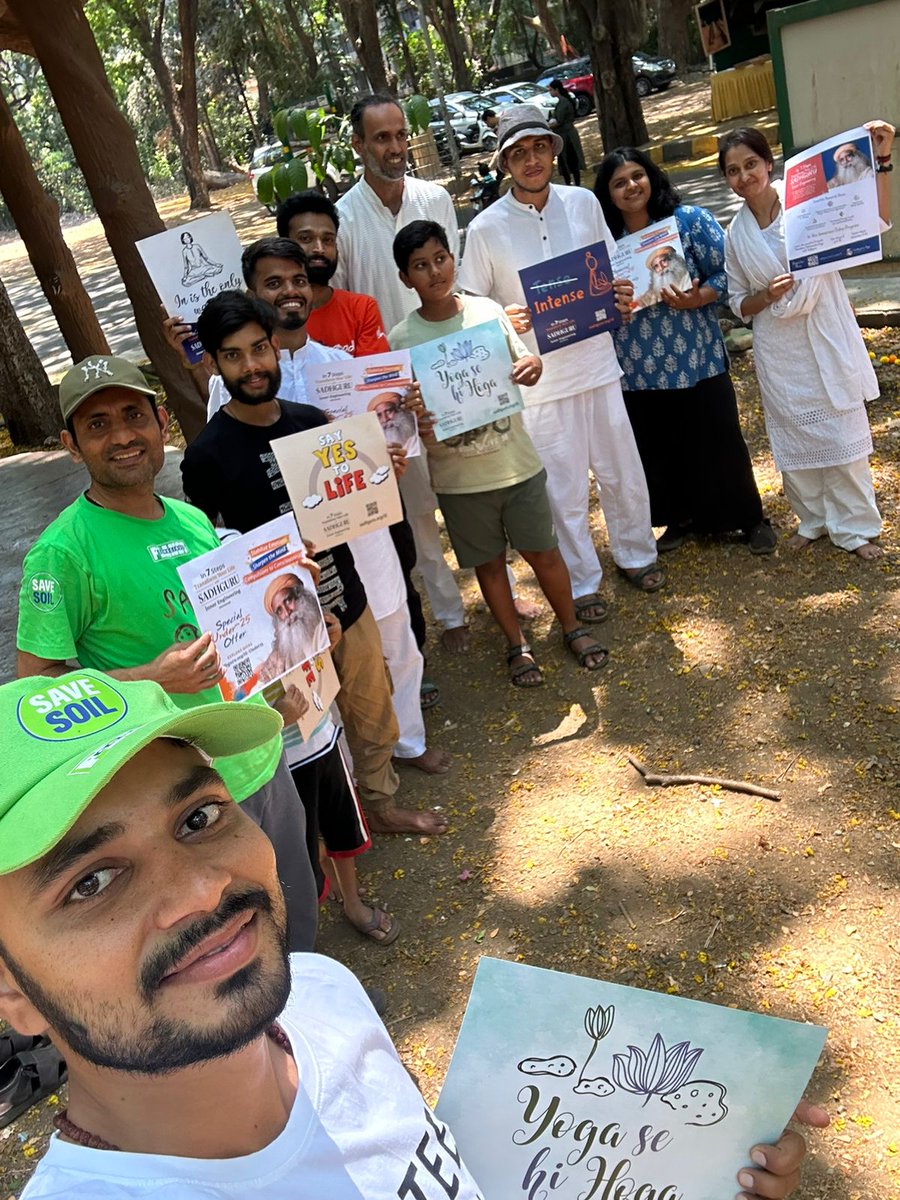 #WorldHealthDay2024 well invested promotion #CrackTheCode  7Steps with @SadhguruJV for wellbeing & beyond with Mum Volunteers.
With #InnerEngineering at our exposure, mental illness is just an excuse. 
📍#SGNP, National Park, Mumbai #Youth