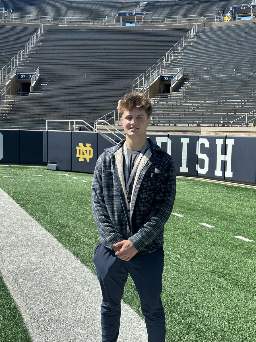 Had a great time visiting Notre Dame yesterday. Huge thanks to @GinoGuidugli for having me out.