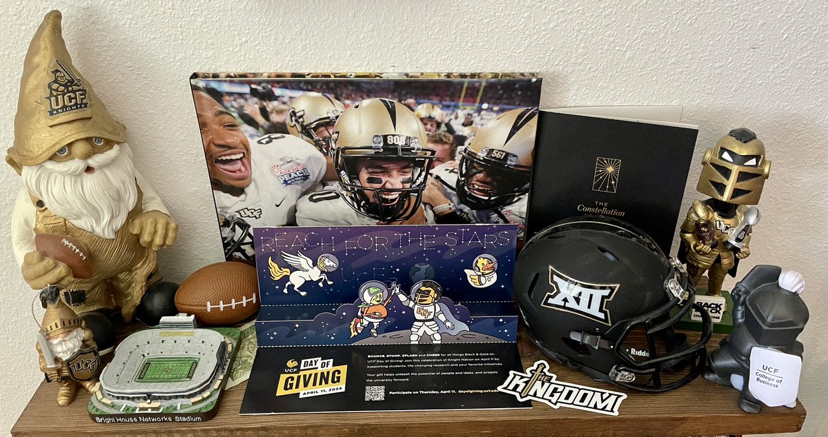 My little UCF shrine is running out of room 😂