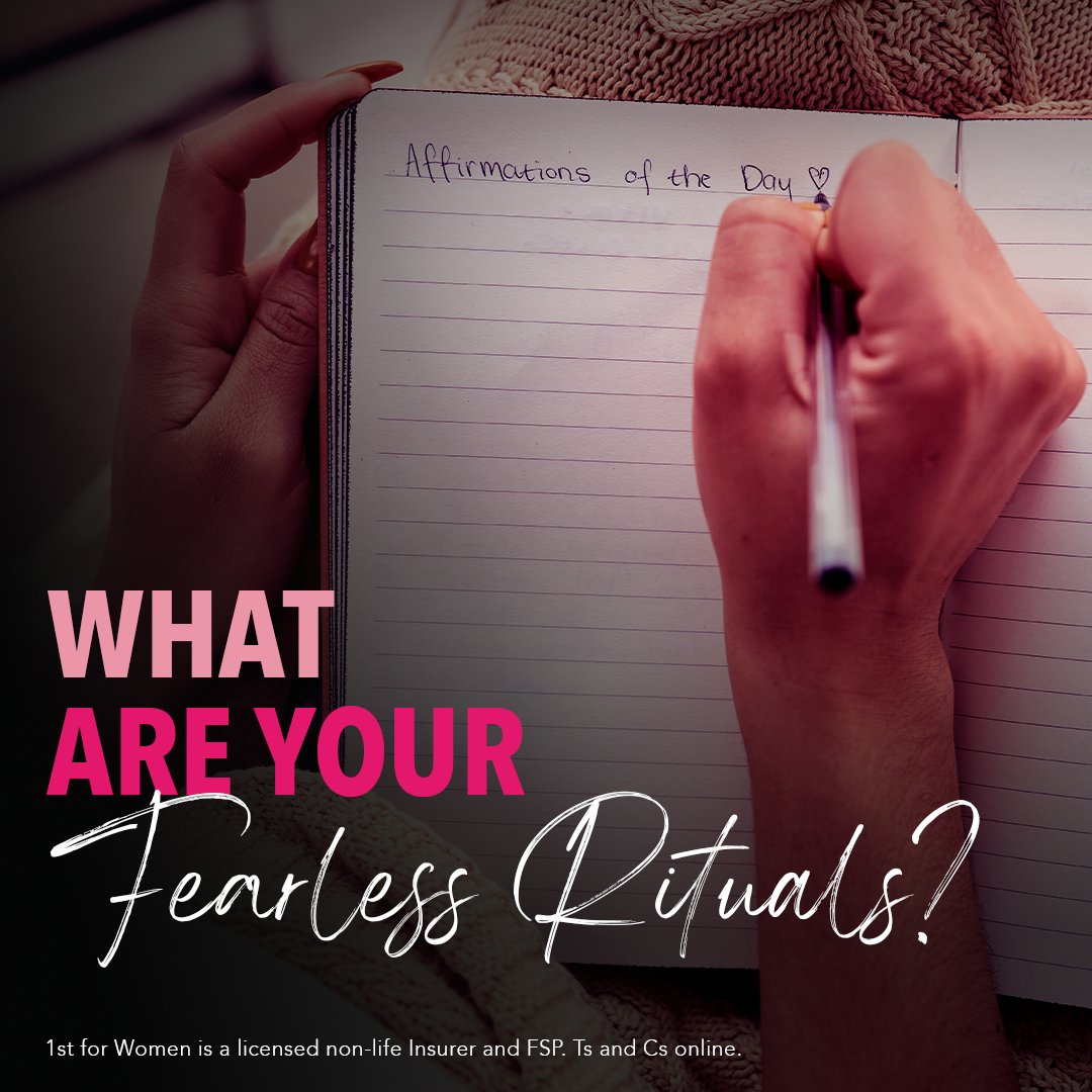 Whether it's a moment of morning affirmations, conquering challenges, or celebrating achievements, share your fearless rituals with us in the comments below. 👇 #Choose1stForWomen #ChooseFearless #FearlessHabits