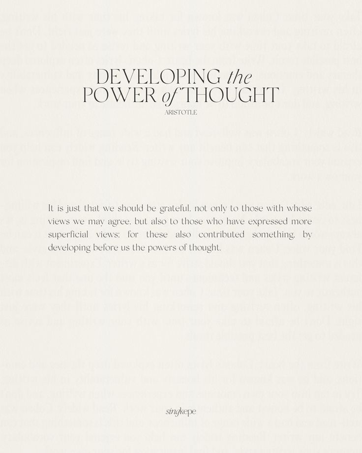 Unlocking  the power of thought is the key to transforming our realities. By  mastering our mind and nurturing positive thought patterns, we pave the  way for success, well-being, and personal growth. 
#PowerOfThought #MindMastery #PositiveThinking #MentalEmpowerment #aristotle