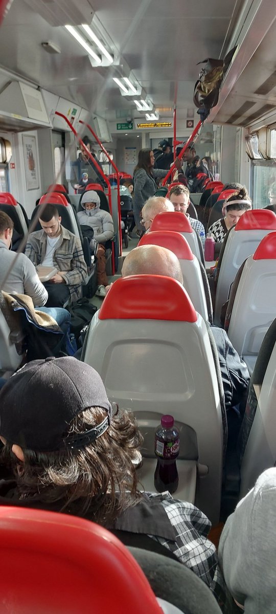 andyrees (@andyrees) on Twitter photo Chester to Crewe train with <a href="/AvantiWestCoast/">Avanti West Coast</a>- spacious, comfortable, clean, food available.
Crewe to Cardiff train with <a href="/tfwrail/">Trafnidiaeth Cymru Trenau Transport for Wales Rail</a> - as always crammed, uncomfortable, dirty, no food
Sort it out <a href="/WelshGovernment/">Welsh Government</a> been like this for years #train #Wales #tfw #wg #notgoodenough Chester to Crewe train with <a href="/AvantiWestCoast/">Avanti West Coast</a>- spacious, comfortable, clean, food available.
Crewe to Cardiff train with <a href="/tfwrail/">Trafnidiaeth Cymru Trenau Transport for Wales Rail</a> - as always crammed, uncomfortable, dirty, no food
Sort it out <a href="/WelshGovernment/">Welsh Government</a> been like this for years #train #Wales #tfw #wg #notgoodenough