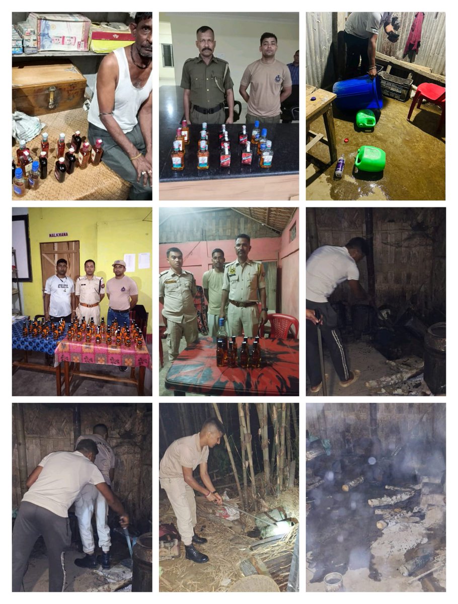 #DriveAgainstIllicitLiquorIMFLs Drive against illicit liquor and IMFLs at various parts of the karimganj district. #ElectionPreparedness #ConfidenceBuildingMeasures @CMOfficeAssam @assampolice @DGPAssamPolice @gpsinghips @HardiSpeaks @KangkanJSaikia