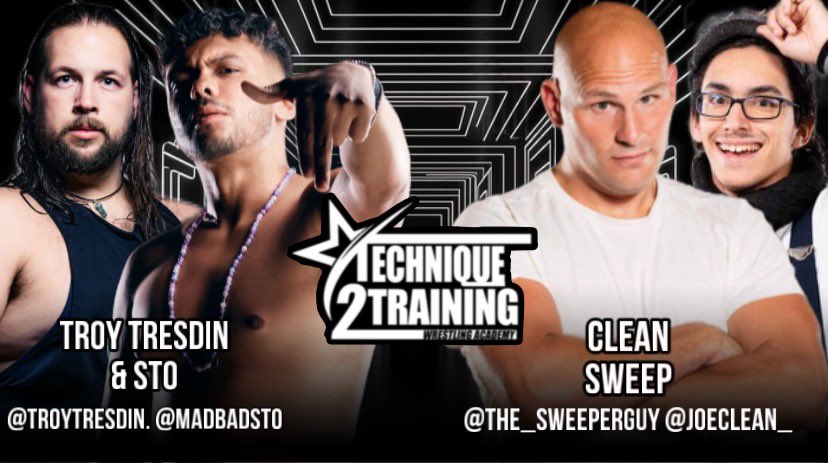 T2TWrestling's tweet photo. #T2Tuesdays Continues This Week With Another Banger! This Week, We Have Some Special Guests Coming In To Challenge @Troytresdin and @MadBadSto ! Can “Clean Sweep” Come in and Take The Win Home? Or Will Troy Tresdin and Sto Take The W in Our House? https://t.co/ZIEnYWz5dG https://t.co/Bn76ETs85V