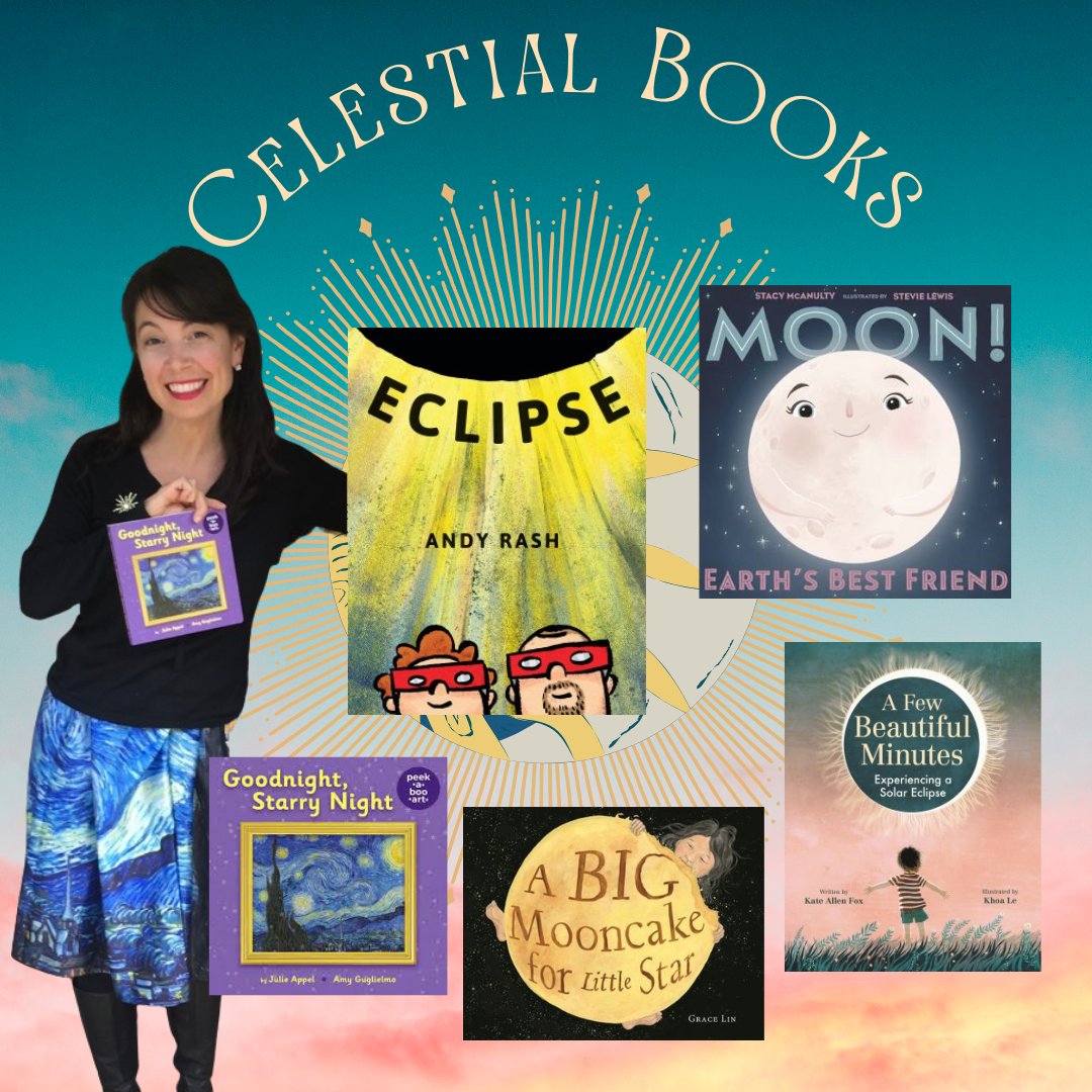 Celestial children’s books to celebrate the #eclipse What are you reading? 🌔🤩📚#kidlit