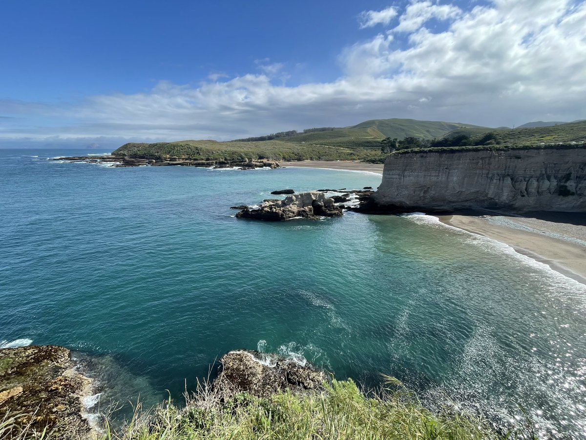 The cold weather looks good on the coast, at Montaña de Oro State Park