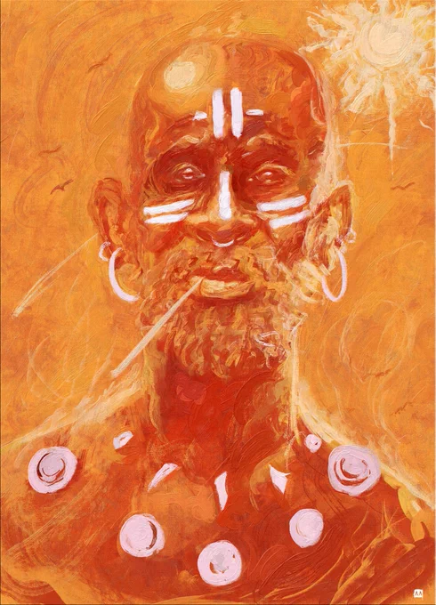 My new painting.Baba. 
