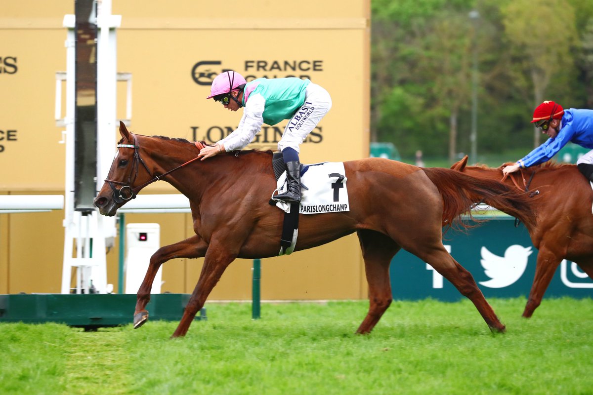 Retour victorieux d'OTTERY (Dubawi) dans le Prix Zarkava - Fonds Européen de l'Élevage (L) à @paris_longchamp. Le représentante de @JuddmonteFarms est entraînée par André Fabre. C'est une élève @AlShahaniaStud1. @Tattersalls1766 📸@ScoopDyga