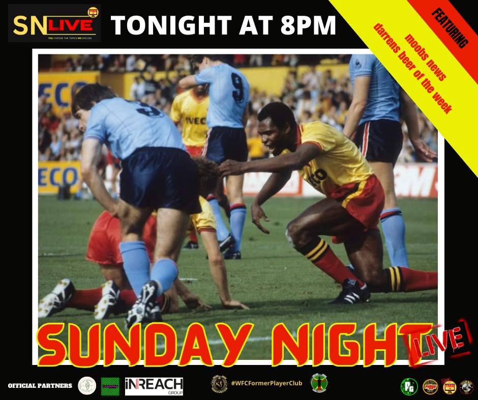 #SundayNightLive - TONIGHT AT 8PM

YOU Choose The Topics WE Discuss

We are on YouTube for the next 2/3 weeks 

Log on at 8pm on THIS LINK youtube.com/watch?v=DJR9Yc…

#WFCFormerPlayersClub #WatfordFC #TMA