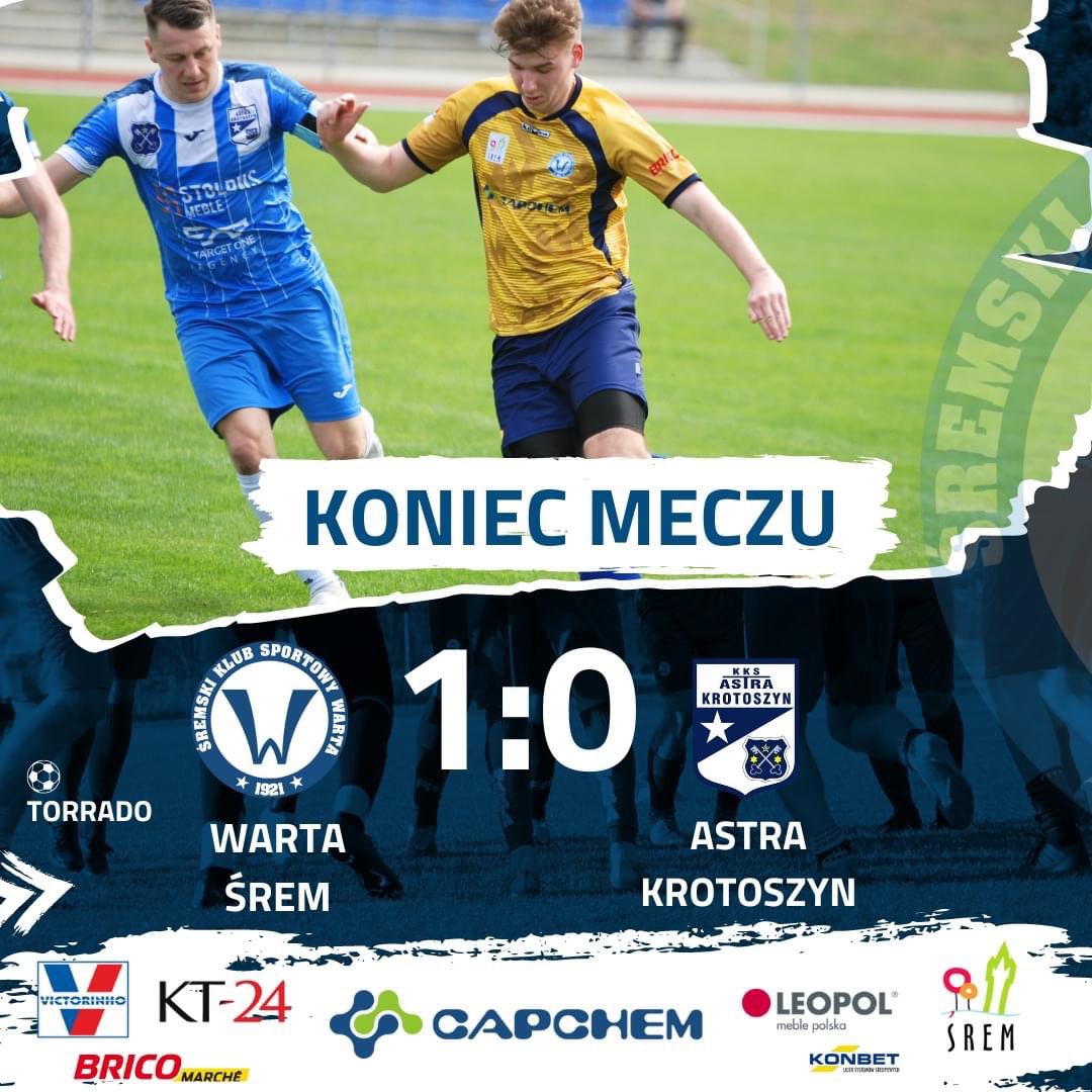 WartaSrem's tweet photo. 💪🤍💙
🔝 𝙬𝙖𝙯̇𝙣𝙚 𝟯 𝙥𝙪𝙣𝙠𝙩𝙮 𝙯𝙤𝙨𝙩𝙖𝙟𝙖̨ 𝙬 𝙎́𝙧𝙚𝙢𝙞𝙚 
po bramce 𝘽𝙧𝙞𝙖𝙣 𝙏𝙤𝙧𝙧𝙖𝙙𝙤 wygrywamy z Astra Krotoszyn 1️⃣:0️⃣
➡  meldujemy się na fotelu 𝙡𝙞𝙙𝙚𝙧𝙖 𝙑 𝙡𝙞𝙜𝙞 https://t.co/gZWkLuBbRA