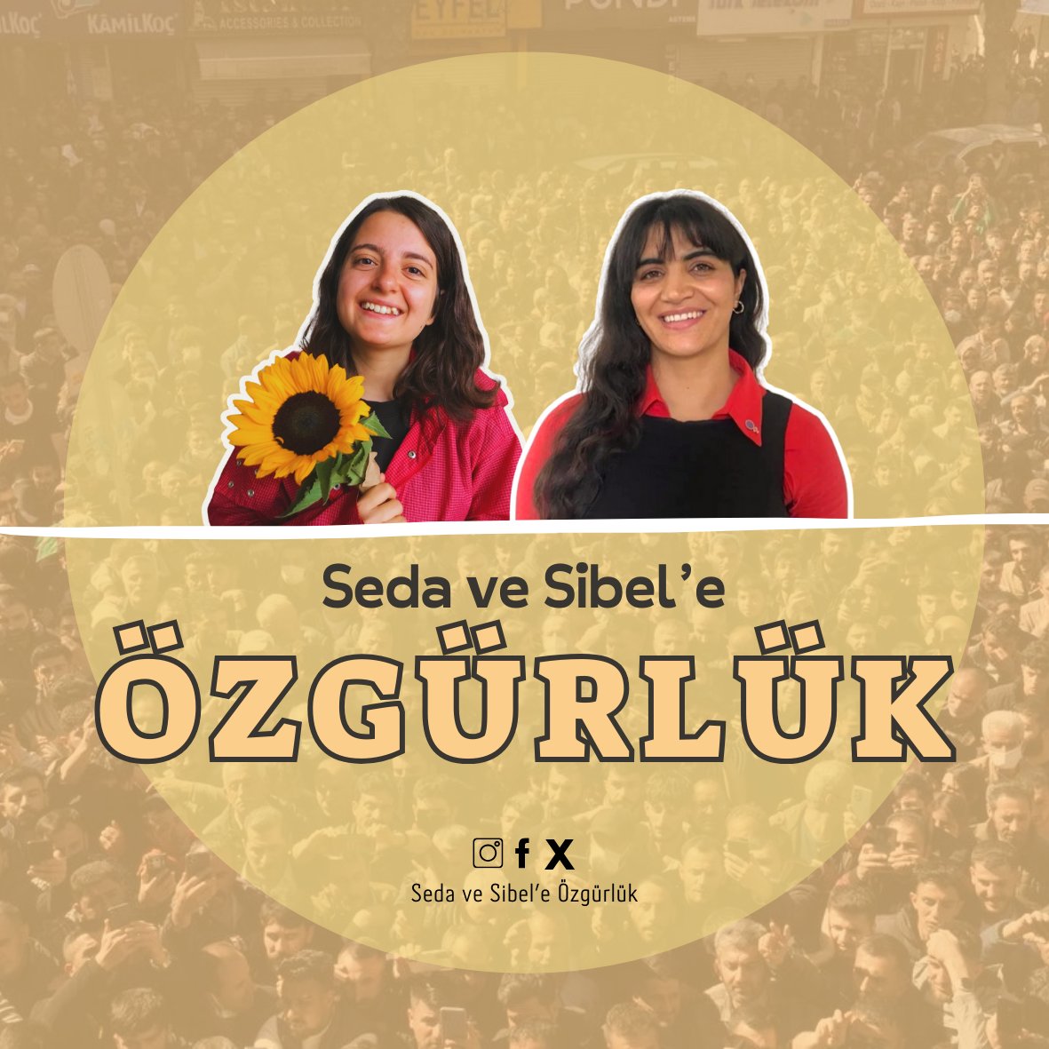 Seda ve Sibel’e Özgürlük Kampanyası Başlıyor 31 Mart 2024 tarihinde gerçekleşen Türkiye yerel seçimlerinde AKP-MHP iktidarı önemli oranda geriledi. Özellikle de kayyum ile gasp ettikleri şehirlerde halk iradesinin duvarına çarptılar.